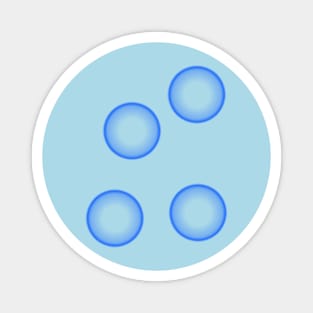 Blue bubbles Magnet